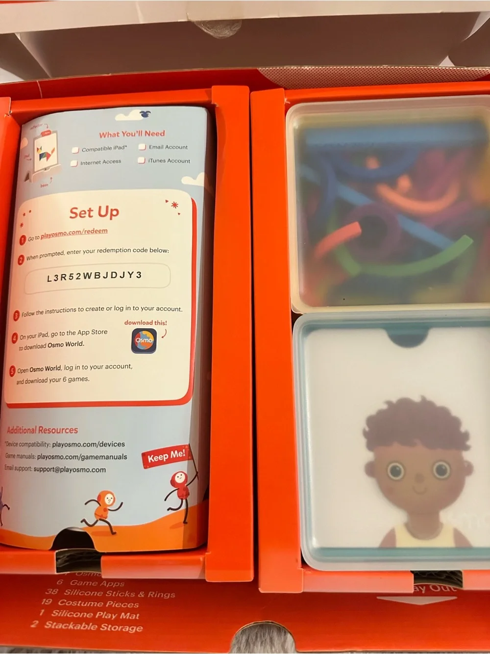 Osmo Little Genius Starter Kit - Blue & Red Early Learning Toy
